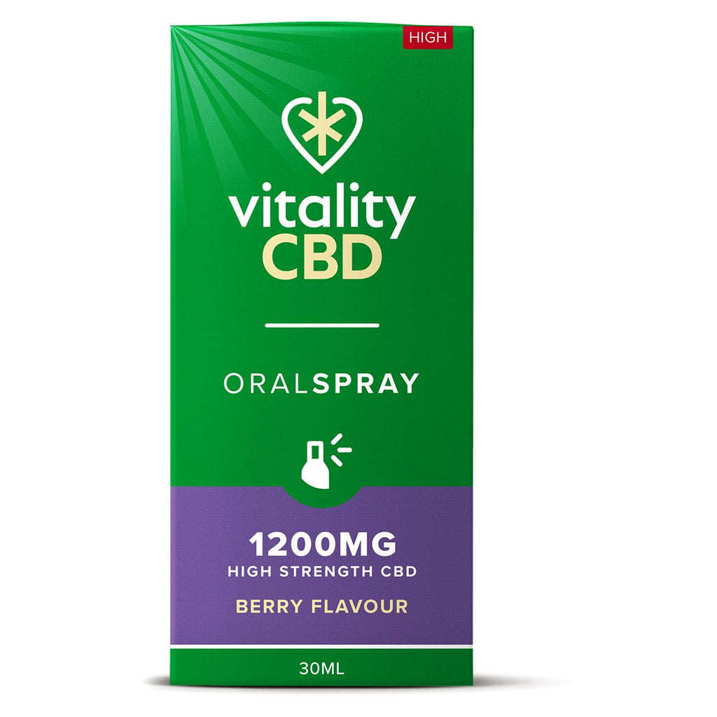 Vitality CBD 30ml Oral Spray 1200MG High Strength CBD Berry Flavour