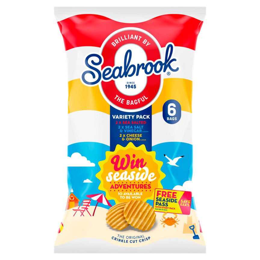 Seabrook Crinkle Cut Variety Multipack Potato Crisps