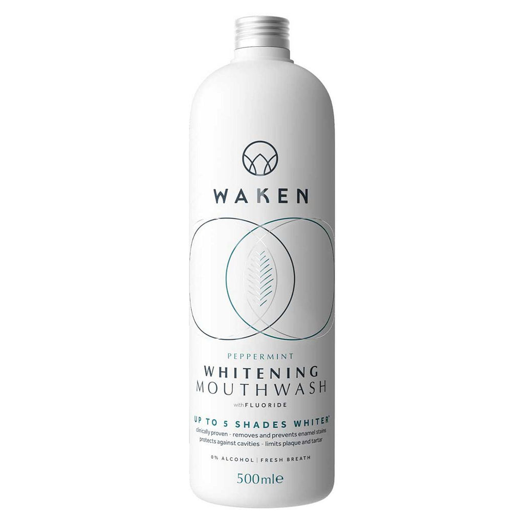 Waken Whitening Mouthwash PepperMint 500ml