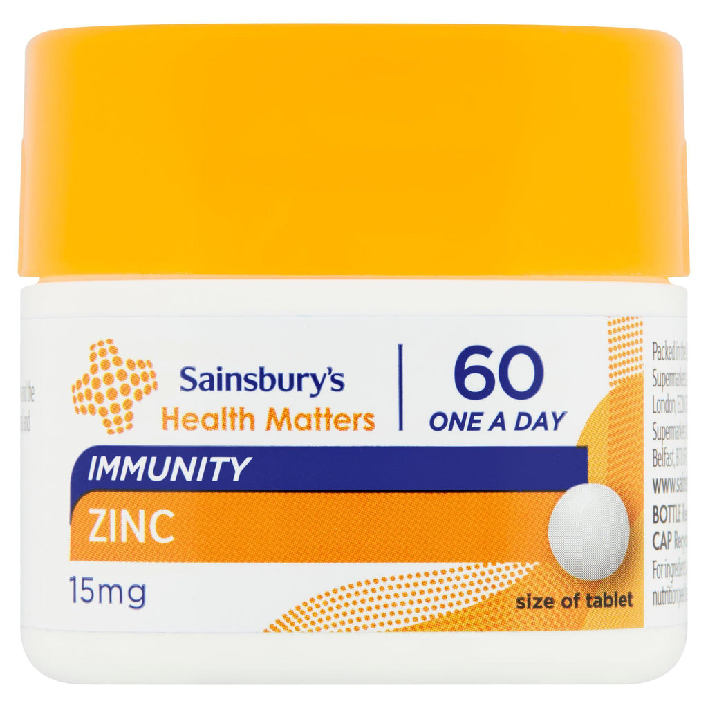 Sainsbury's Zinc x60 15mg