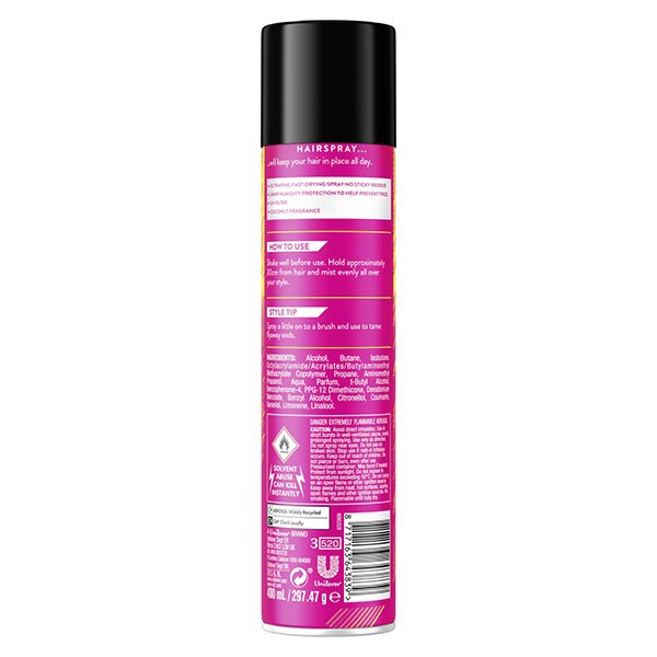 Vo5 Ultimate Hold Hair Spray 400ml