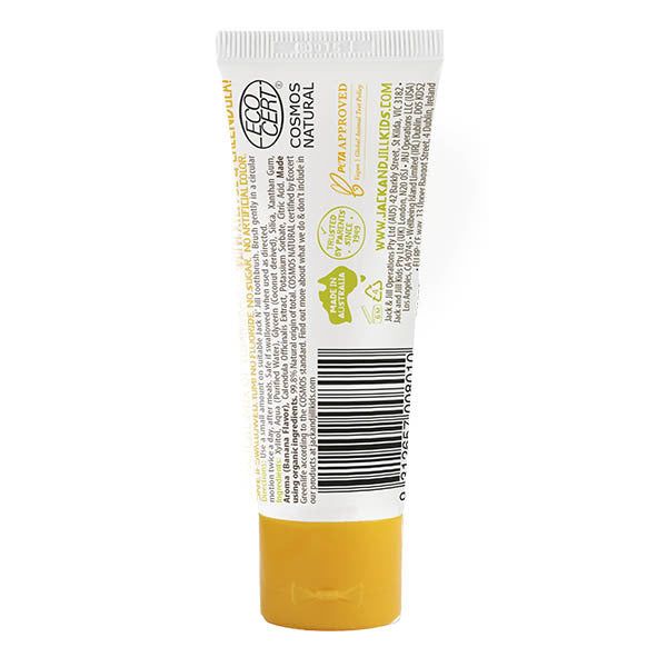 Jack N' Jill Natural Certified Kids Toothpaste Banana