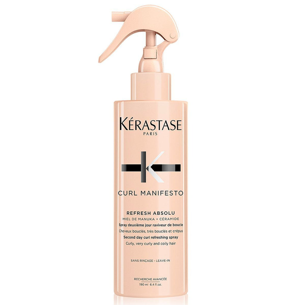 Kérastase Curl Manifesto, Curl Reactivating Spray for In-between Washes, With Manuka Honey and Ceramide, Refresh Absolu, 190ml