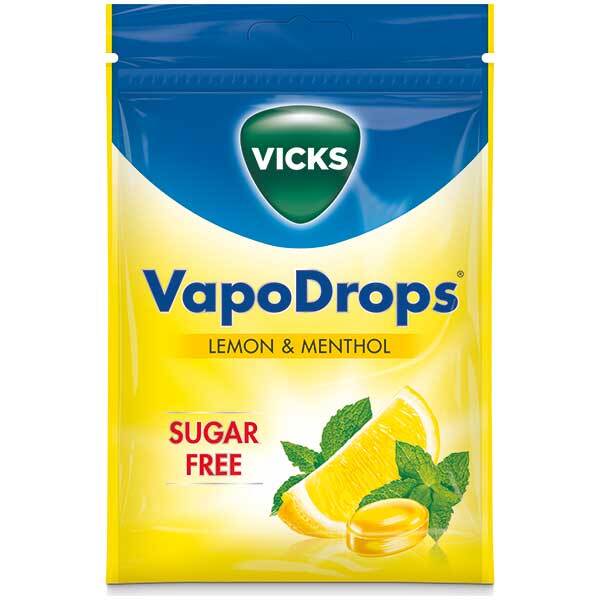 Vicks Vapodrops Lemon & Menthol Sugar Free