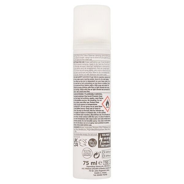 Pick & Mix Colour Hair Spray Silver 75ml GOODS Superdrug   