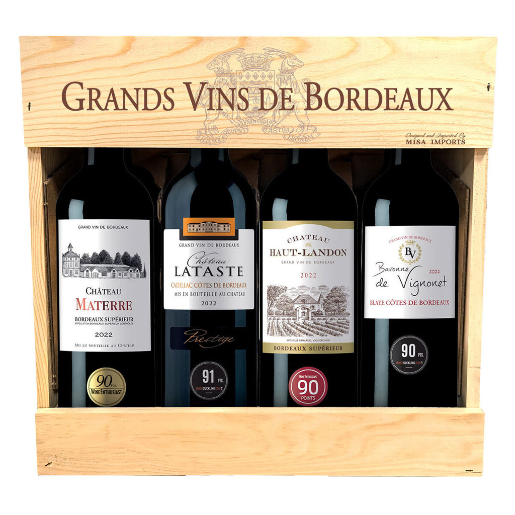 Bordeaux Wine Gift Pack, 4 x 75cl