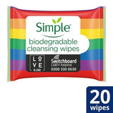 Simple Pride Limited Edition Biodegradable Cleansing wipes GOODS Superdrug   