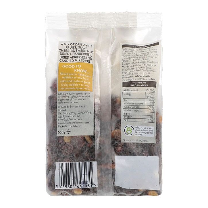 Holland &amp; Barrett Mixed Fruit &amp; Peel 500g