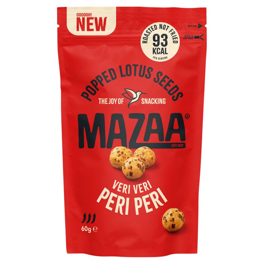 Mazaa Popped Lotus Seeds Veri Veri Peri Peri 60g