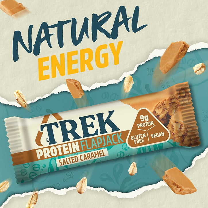 TREK Protein Flapjacks Salted Caramel 3 x 50g