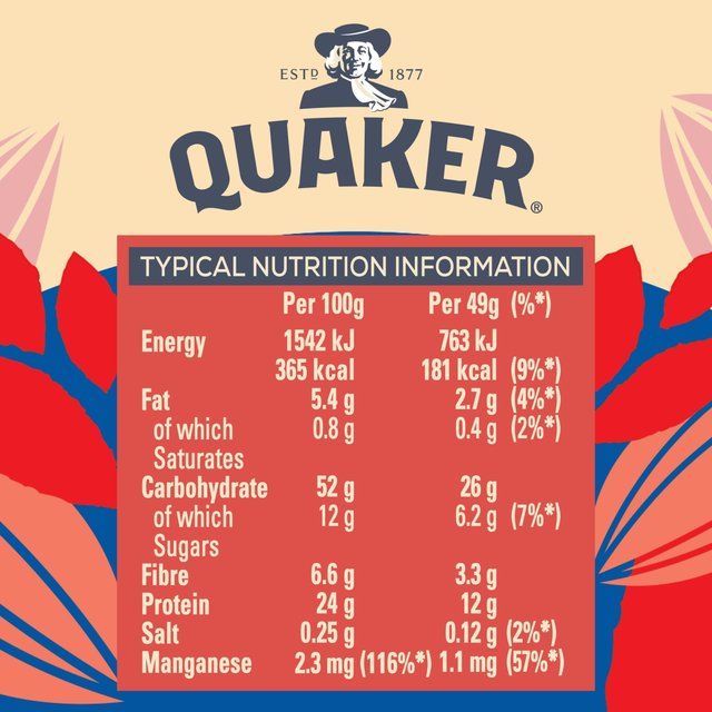 Quaker Oat So Simple Protein Porridge Cereal Pot Original    49g Cereals M&S   