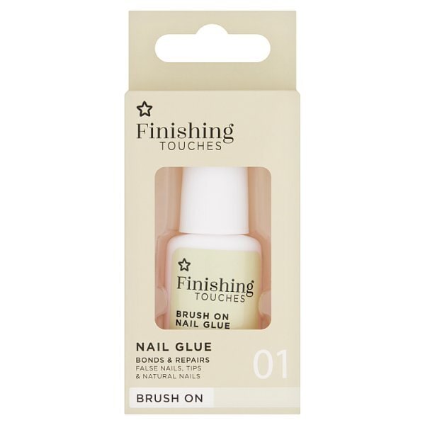 Superdrug Finishing Touches Brush On Nail Glue