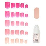 Invogue Pink Ladies Square Nails - Variety Pack (120 Pieces)