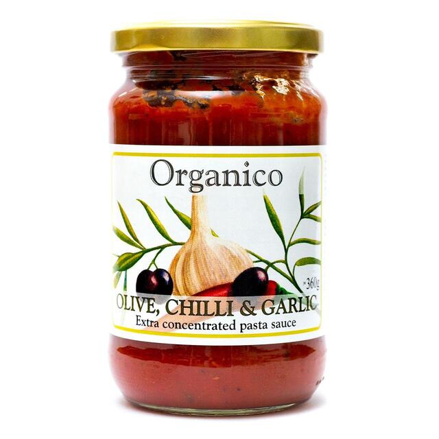 Organico Olive Chilli & Garlic Pasta Sauce   360g