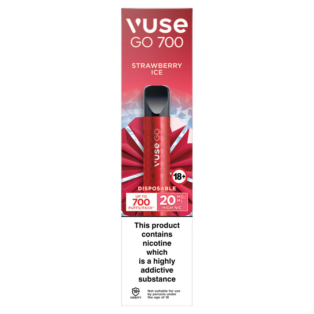 Vuse Go 700 Strawberry Ice Disposable 10mg