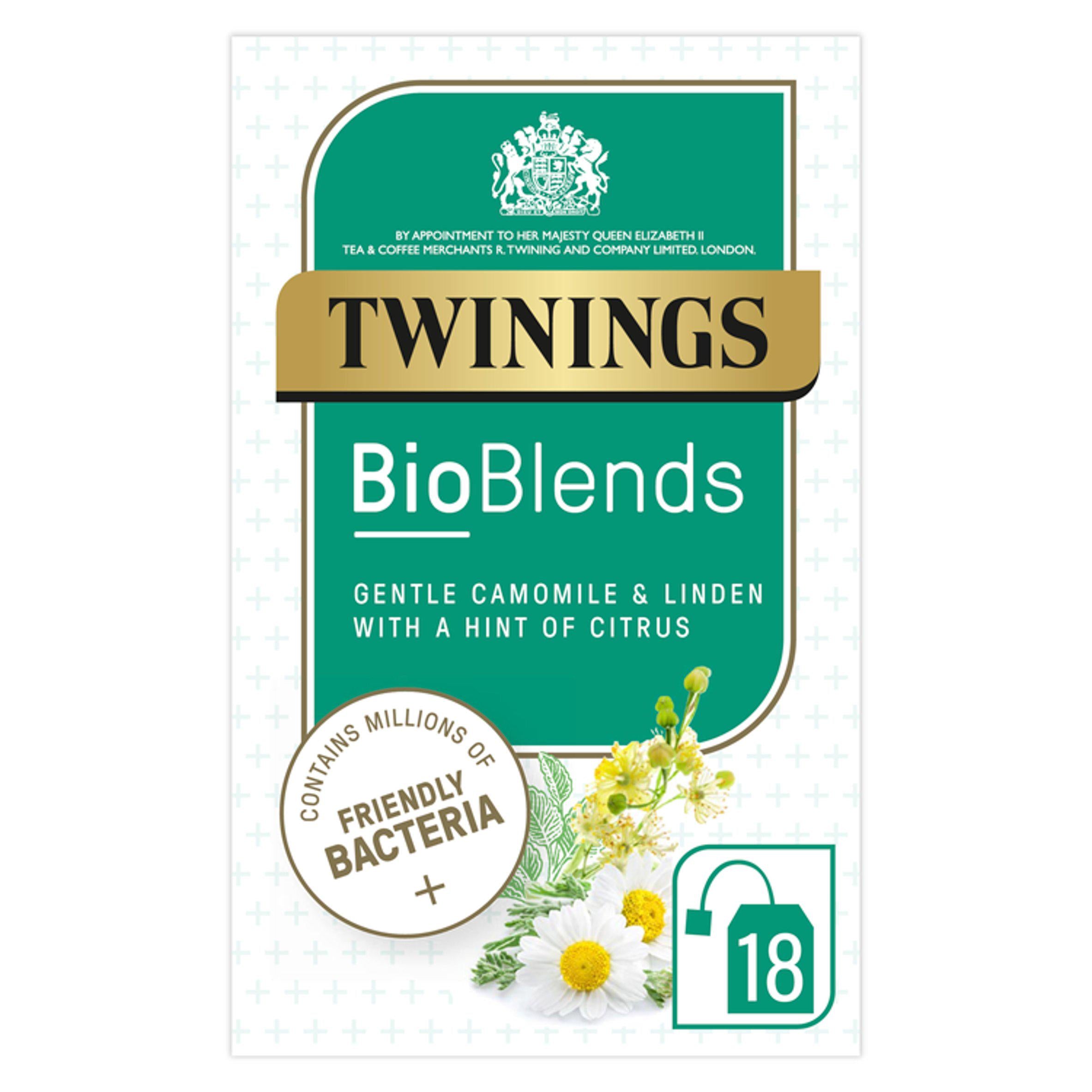 Twinings BioBlends Gentle Camomile & Linden with a Hint of Citrus Tea Bags x18 27g All tea Sainsburys   