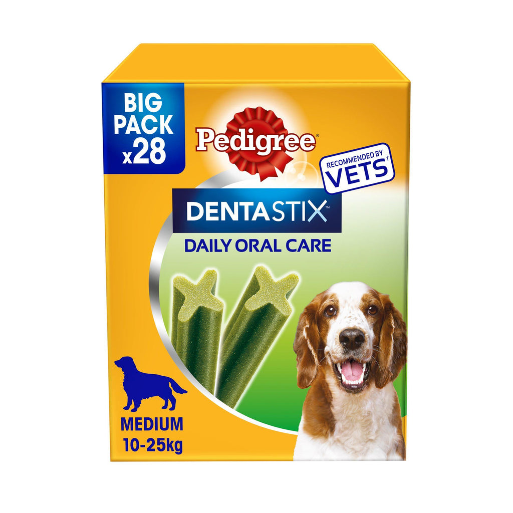 Pedigree Dentastix Fresh Adult Medium Dog Treats Dental Sticks x28 720g