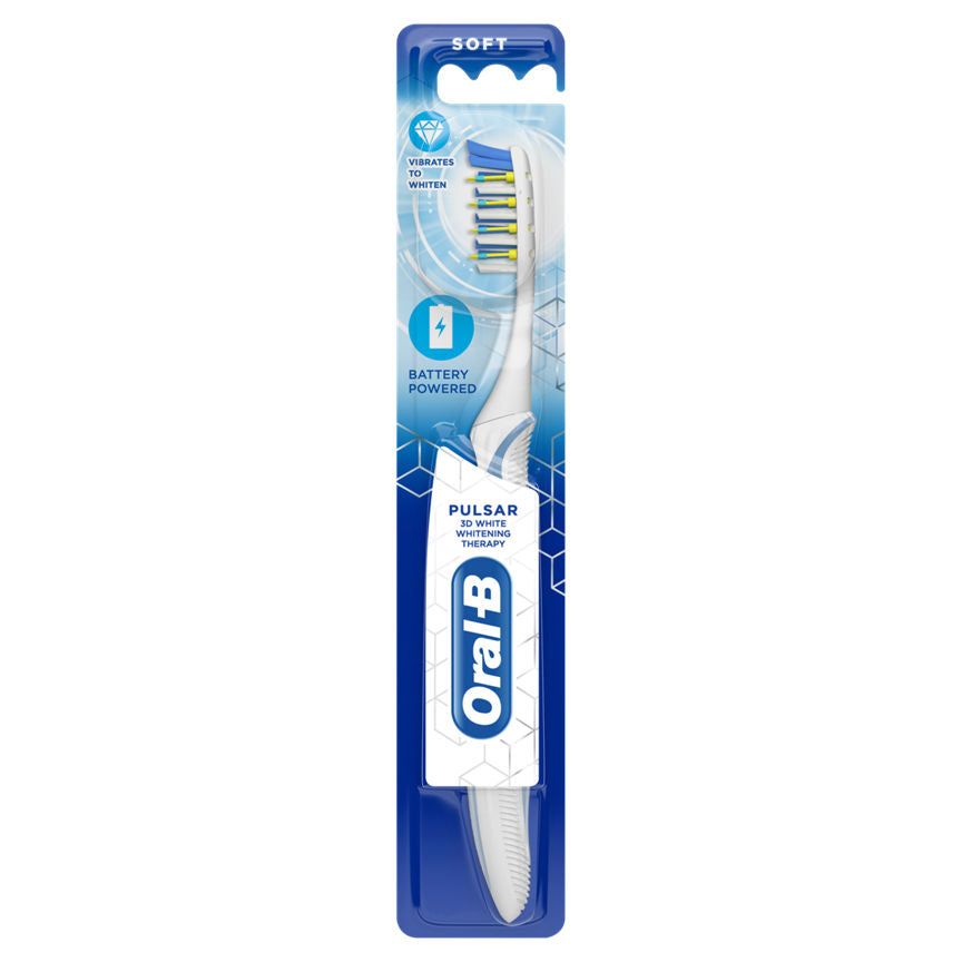 Oral-B Pulsar 3D White Whitening Therapy Toothbrush With Battery Power