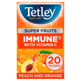 Tetley Super Fruit Tea Immune Peach & Orange Tea Bags   20 per pack GOODS M&S   