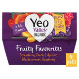 Yeo Valley Organic Fruity Favourites Yoghurts   4 x 110g GOODS M&S   