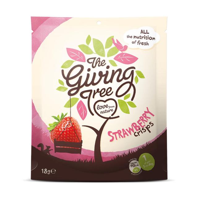 The Giving Tree Freeze Dried Strawberry Crisps   18g GOODS M&S   