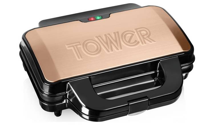 Tower T27031RG 2 Portion Sandwich Toaster - Rose Gold