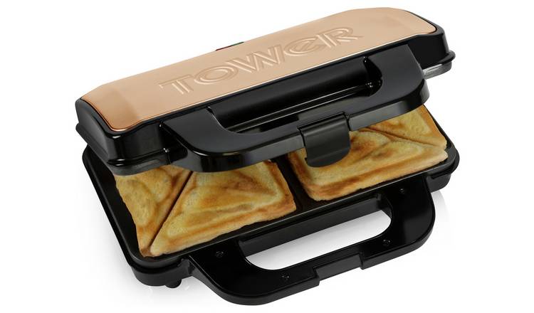 Tower T27031RG 2 Portion Sandwich Toaster - Rose Gold GOODS Argos