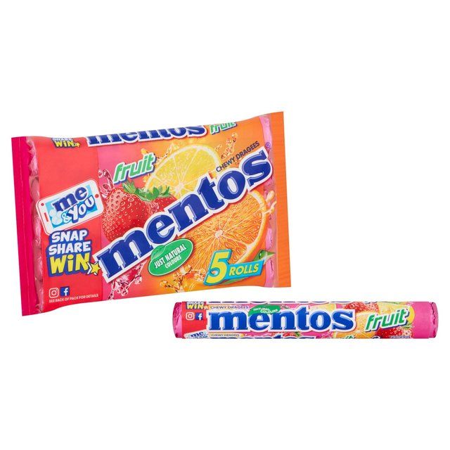 Mentos Chewy Fruit Sweets Multipack    5 x 38g