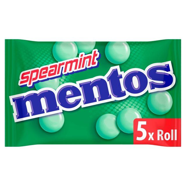 Mentos Chewy Spearmint Sweets Multipack    5 x 38g