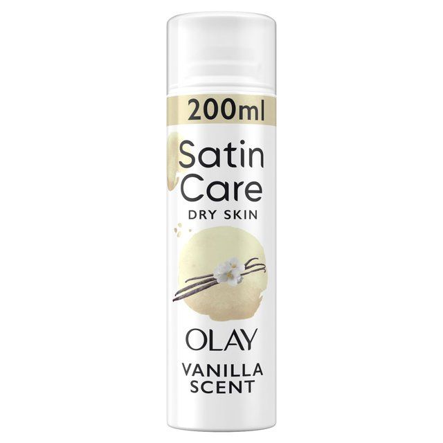 Satin Care Shave Gel Olay Vanilla Cashmere Dry Skin   200ml