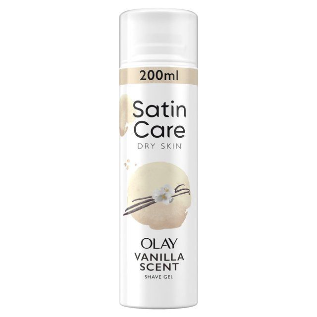 Satin Care Shave Gel Olay Vanilla Cashmere Dry Skin   200ml GOODS M&S   