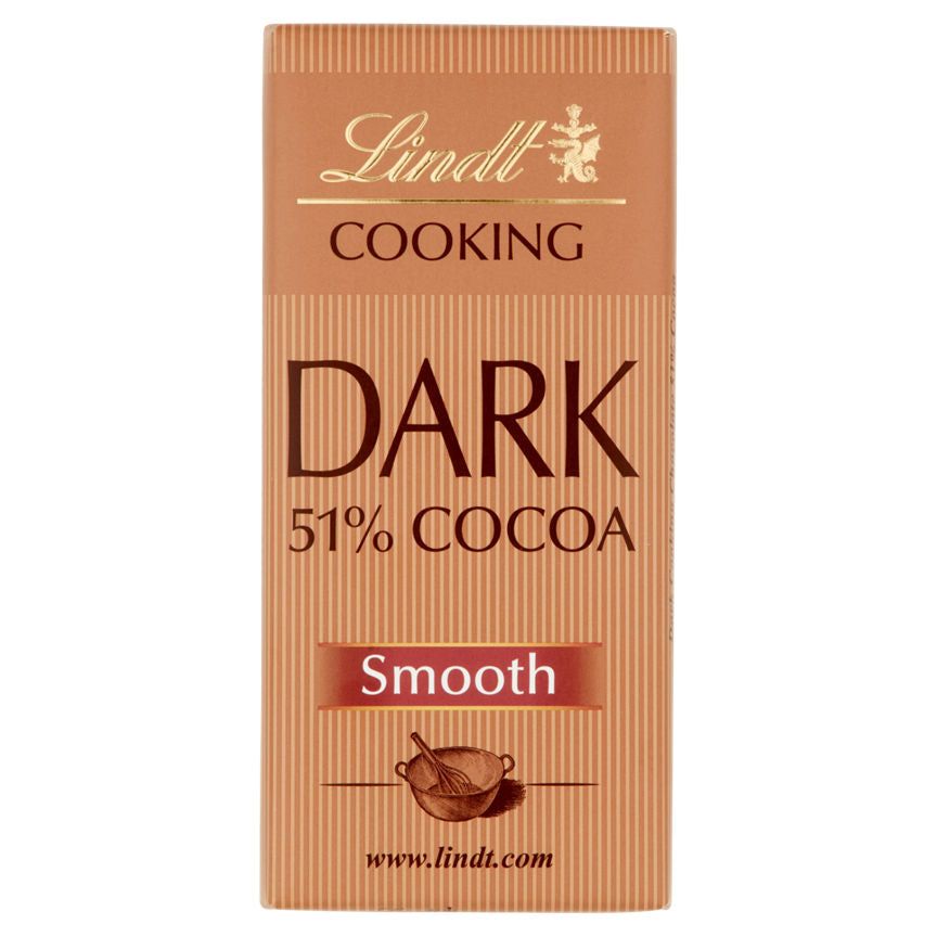 Lindt Dark Cooking Chocolate 51% Cocoa Smooth GOODS ASDA   