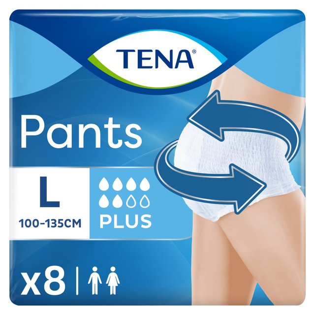 TENA Unisex Incontinence Pants Plus Large Size   8 per pack GOODS M&S   