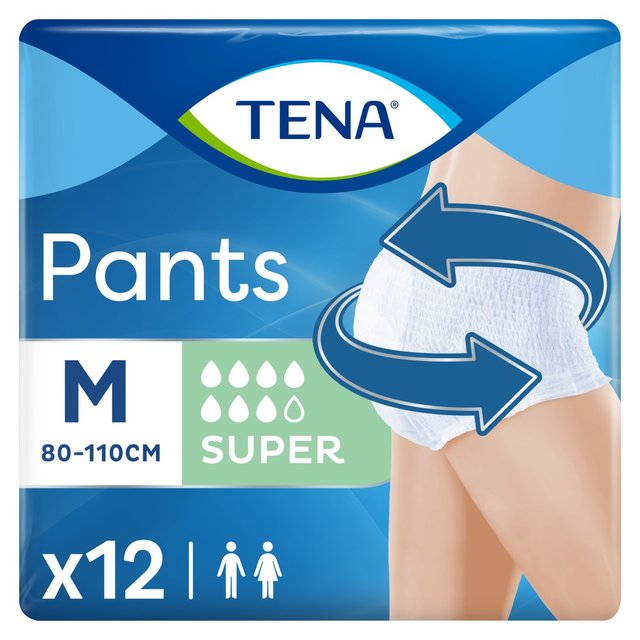 TENA Unisex Incontinence Pants Super Medium Size   12 per pack GOODS M&S   