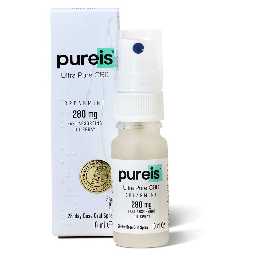 Pureis Ultra Pure CBD 280mg Spearmint Fast Absorbing Oil Spray 10ml