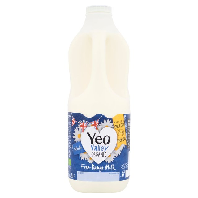 Yeo Valley Organic Fresh Whole Milk   2L