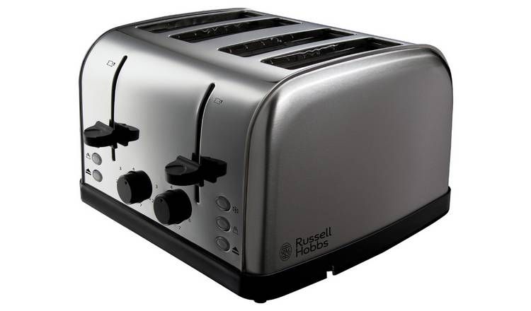 Russell Hobbs Worcester 4 Slice Brushed Toaster 18790 GOODS Argos