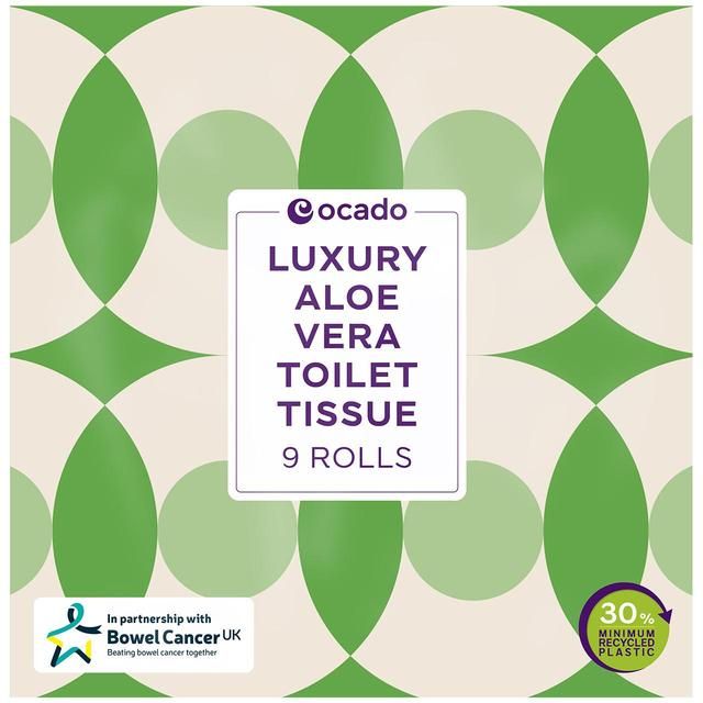 Ocado Luxury Aloe Vera Toilet Tissue   9 per pack GOODS M&S   