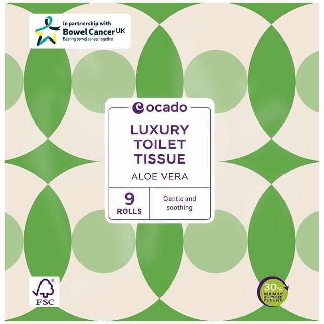 Ocado Luxury Aloe Vera Toilet Tissue   9 per pack GOODS M&S   