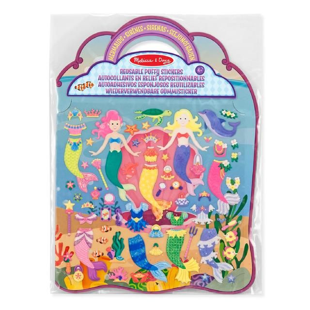 Melissa & Doug Reusable Stickers Mermaid 4yrs+