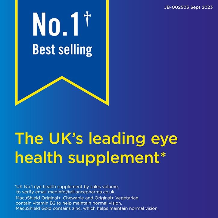 MacuShield Original Formula 90 Capsules Eye Care Vitamins Holland&Barrett   