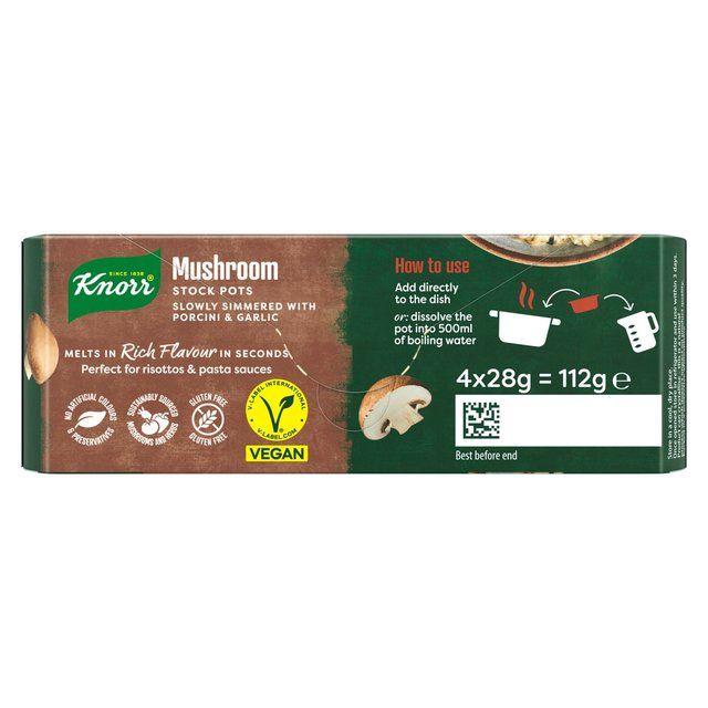 Knorr Mushroom Stock Pot   4 x 28g GOODS M&S   