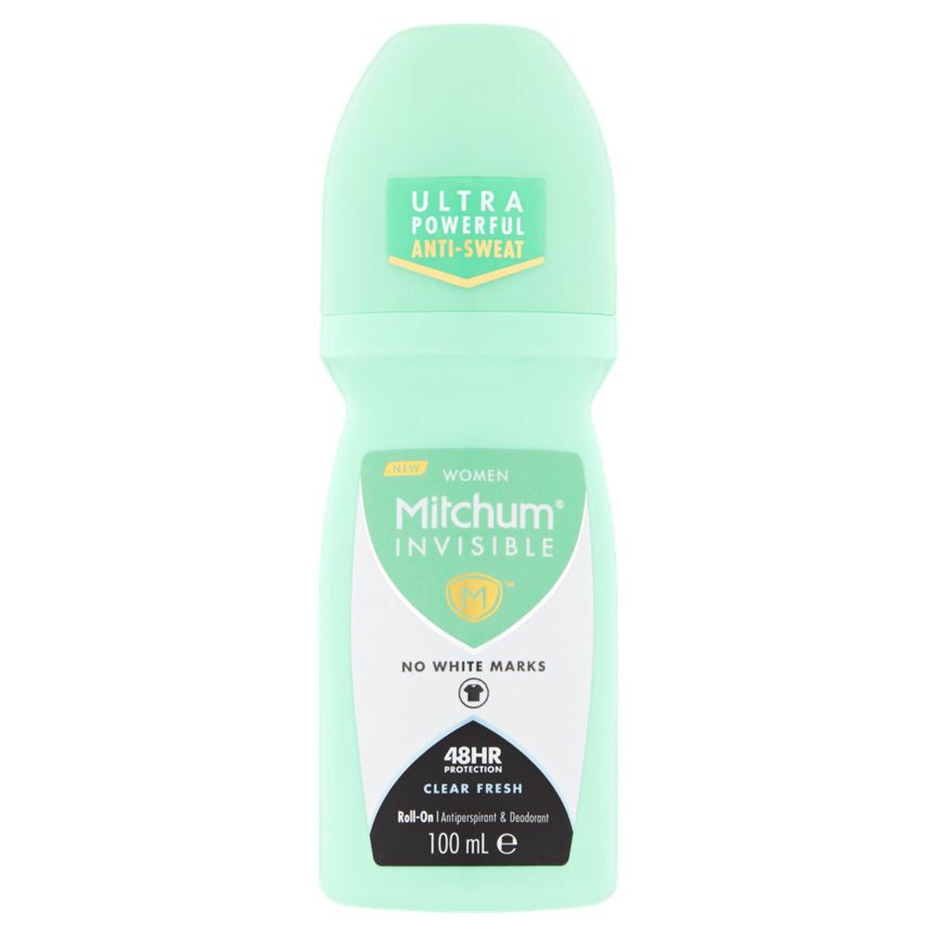 Mitchum Invisible 48HR Protection Clear Fresh Antiperspirant & Deodorant Roll-On GOODS ASDA   