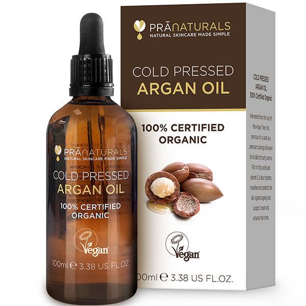 PraNaturals Cold Pressed Organic Argan Oil 100ml