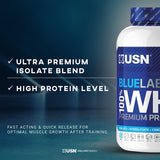 USN Blue Lab Whey Premium Protein Powder Strawberry 2kg Whey Protein Holland&Barrett   