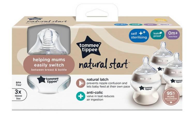 Tommee Tippee Natural Start Anti-Colic Baby Bottle Pack of 3 GOODS Argos