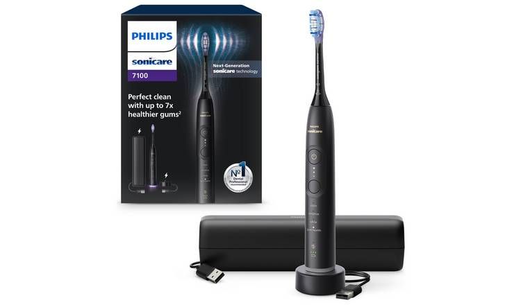 Philips Sonicare 7100 Electric Toothbrush, Black, HX7421/01