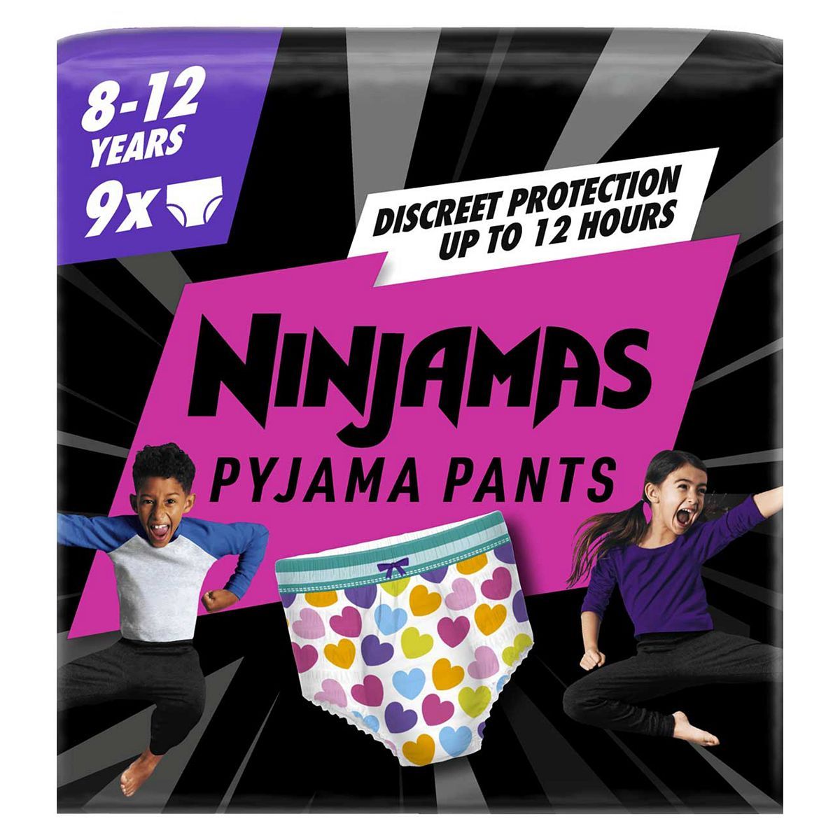 Pampers Ninjamas Bedwetting Pyjama Pants Girls x9, 8-12 Years Baby Accessories & Cleaning Boots   