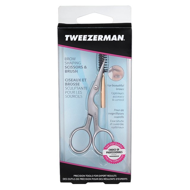 Tweezerman Brow Shaping Scissors & Brush GOODS M&S   