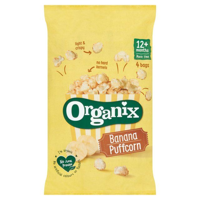 Organix Banana Organic Puffcorn 12 mths+ Multipack   4 x 10g GOODS M&S   